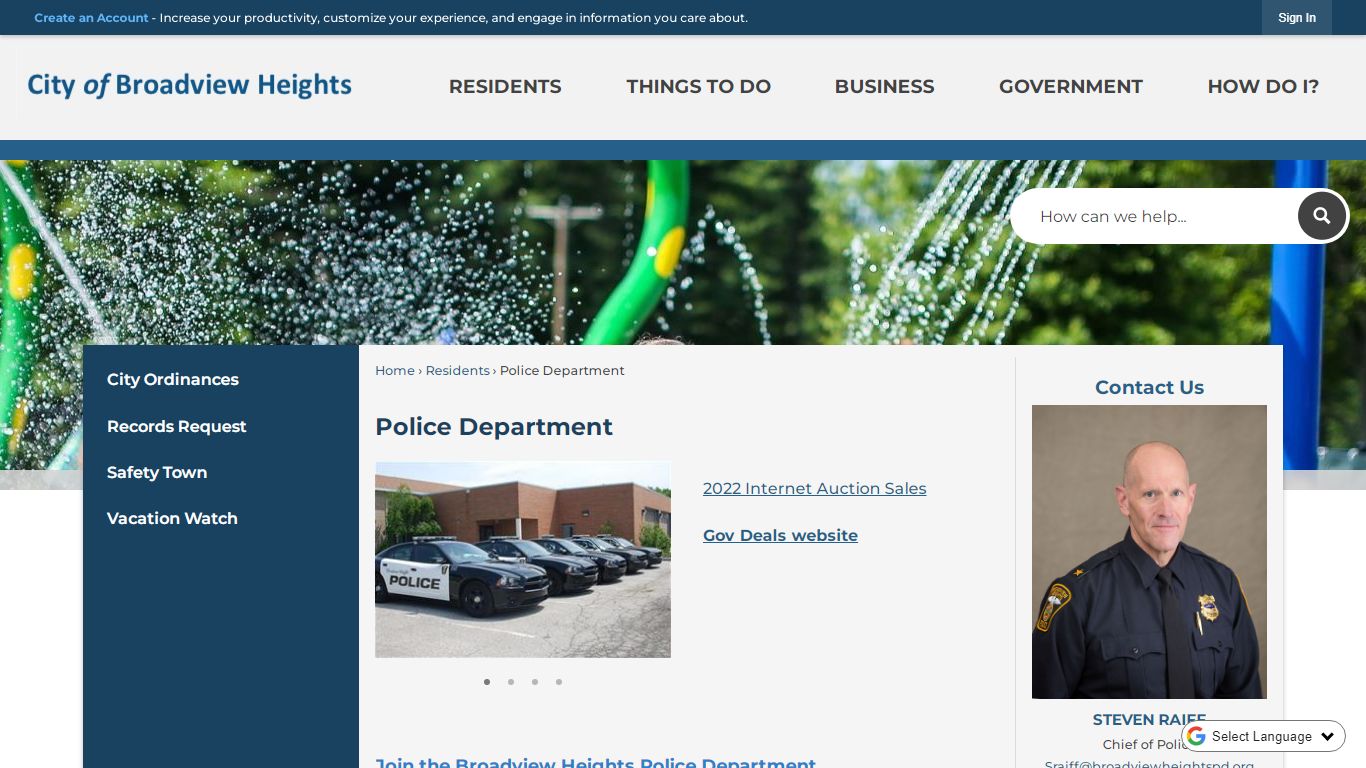 Police Department | Broadview Heights, OH - Official Website